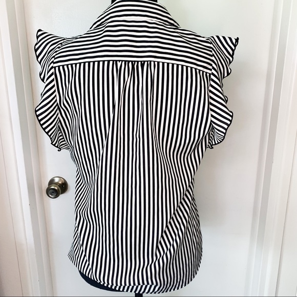 Karl Lagerfeld Striped Top SZ S - Picture 8 of 11